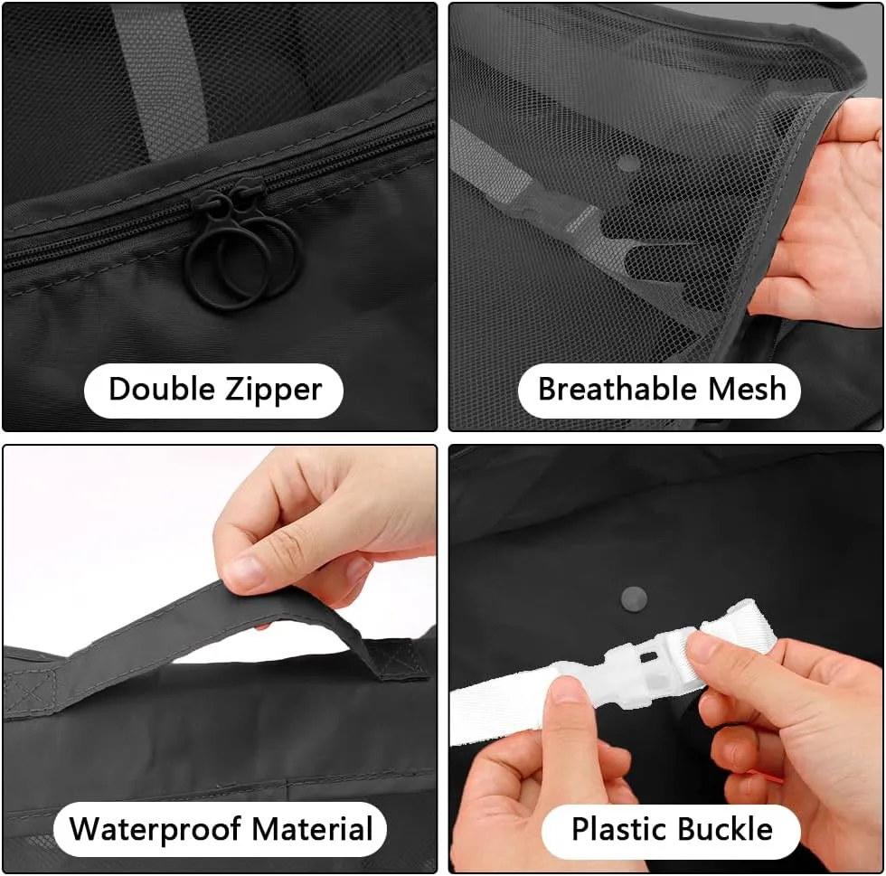 10 Set Packing Cubes for Travel, Lightweight Suitcase Luggage Organizer Bags, Travel Essentials Packing Organizers for Luggage, Packing Cubes for Carry On Suitcase in 4 Sizes with Shoe Bag, Black