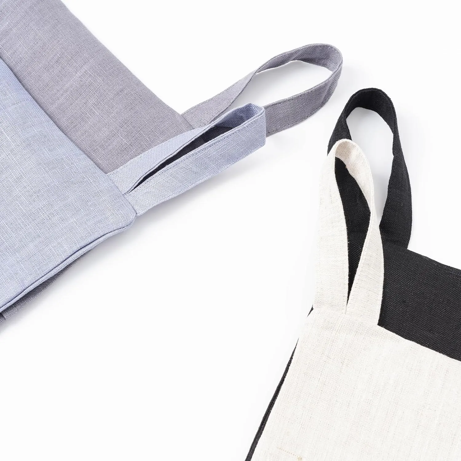 100% Pure Linen Hanging Laundry Bag with Bottom Zipper, Over The Door Laundry Hamper Space Saving Hampers for Dirty Clothes Home Travel, 19.7x27.5inches,Denim Blue