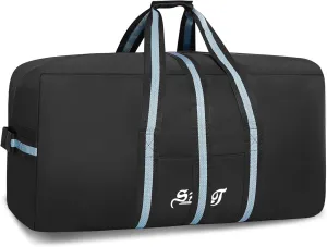 120L Extra Large Duffle Bag for Airline and Travel |Luggage Duffel Bag for Men Women | Oversized Camping Storage | Foldable Big Weekend Overnight, Moving, Checked Carry On Bag (Black)
