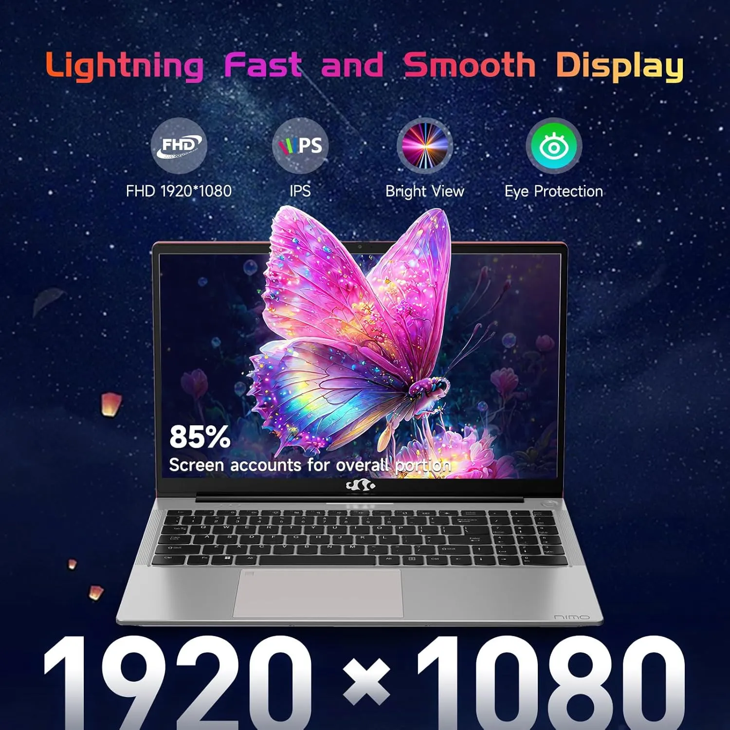 15.6-FHD-Laptop Student-Laptop, 16GB RAM 1TB SSD, Intel Pentium Quad-Core N100 Processor (Up to 3.4GHz) Backlit Keyboard Fingerprint WiFi 6 BT5.2 Business-Laptop, 2 Years Warranty Windows 11 Laptop