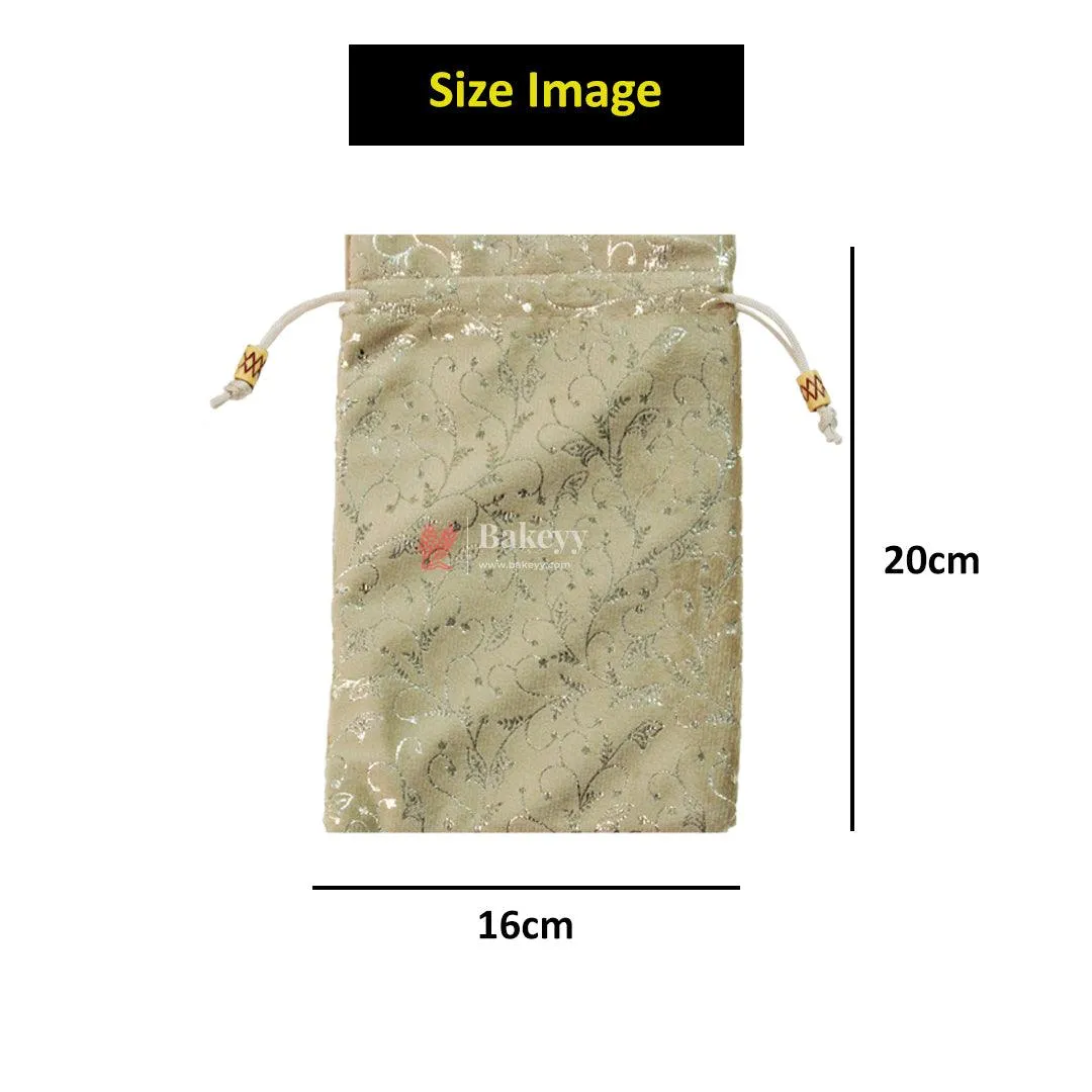 16x20cm Luxurious Velvet With  Gold Foiling Design | Pack of 10 |