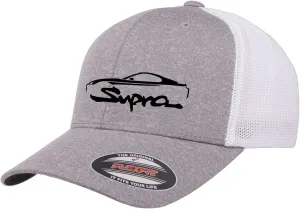 1992-02 Supra Sports Car Classic Outline Design Flexfit 6511 Trucker Mesh Fitted Cap