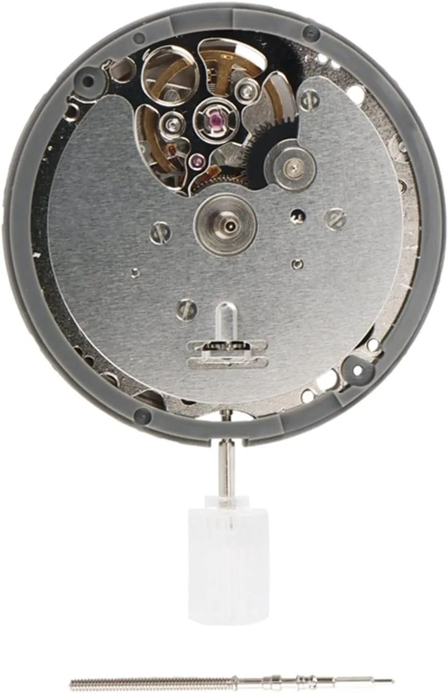 24 Jewels Automatic GMT 3 Hands 24-Hour Mechanical Watch Movement with Open Balance Repair Tool kit