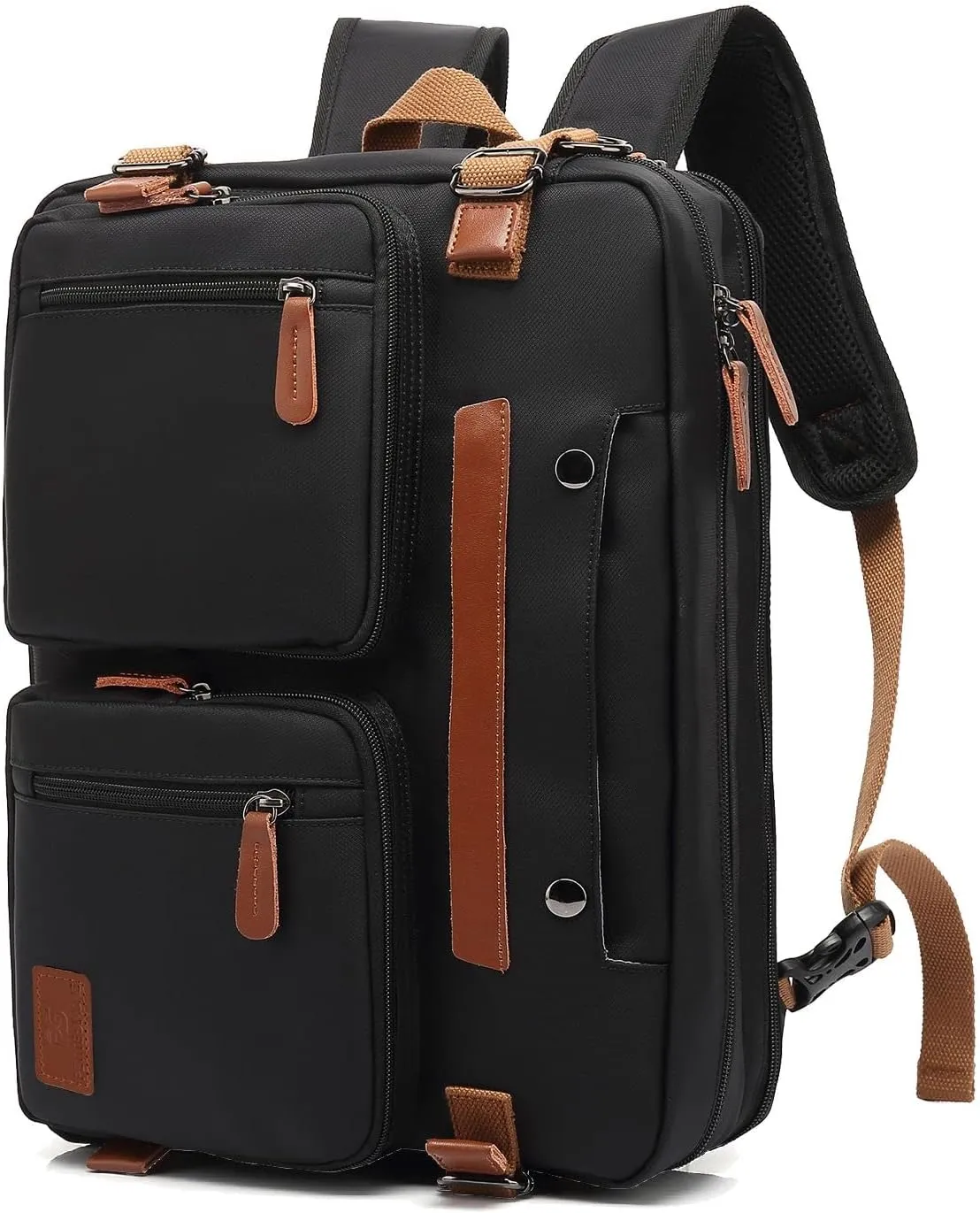 3 in 1 Computer Bag for Men, 17.3 Inch Laptop Backpack, Work Briefcase, Black