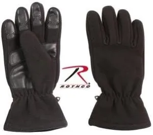 3470 Micro Fleece All Weather Gloves (Large, Black)