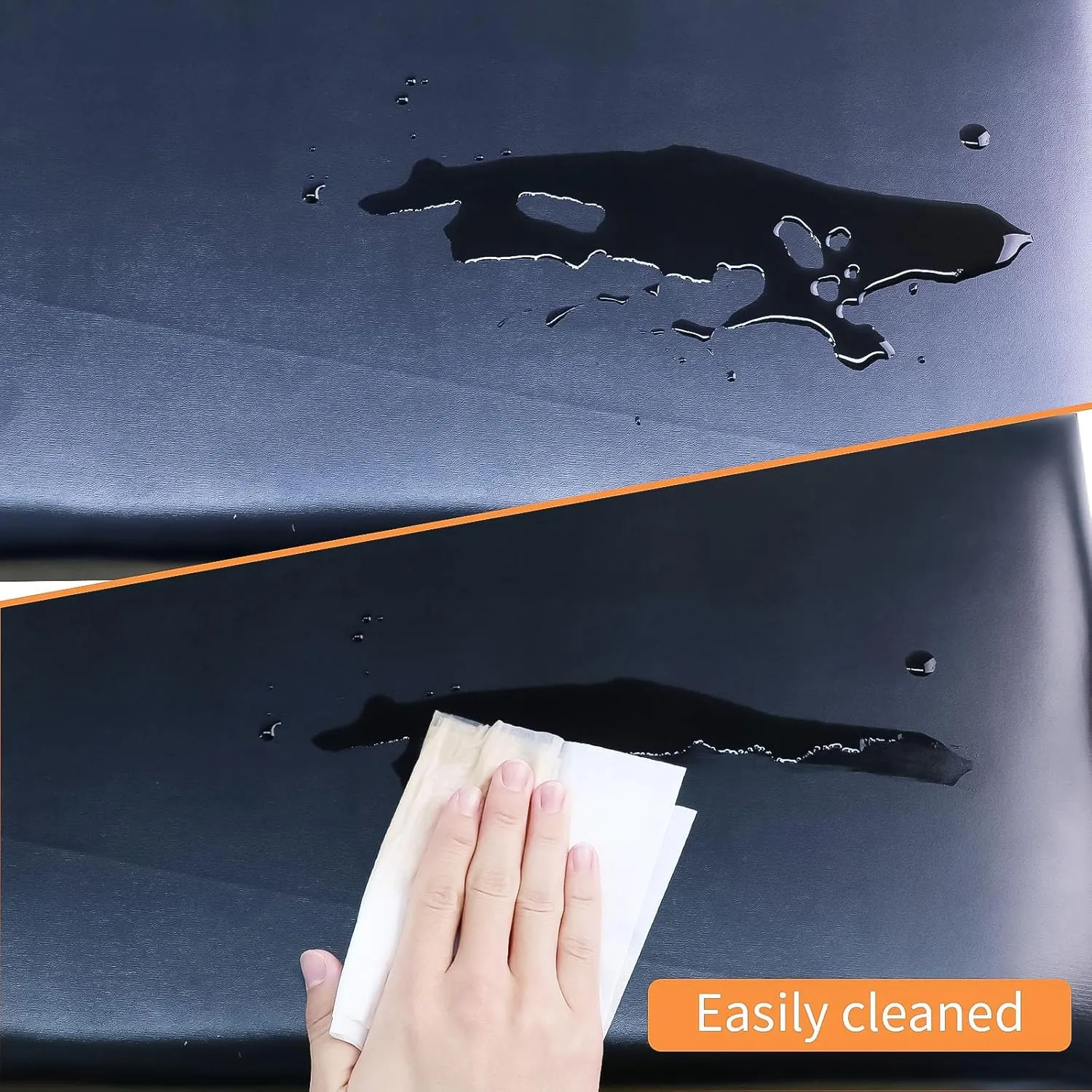3D Anti-Collision Wall Padding Kids, Black Peel & Stick Headboard Pack of 6 Panels Sized 7.8" x 15.7", Self-Adhesive Panels for Bedroom/Living Room Upholstered Wall