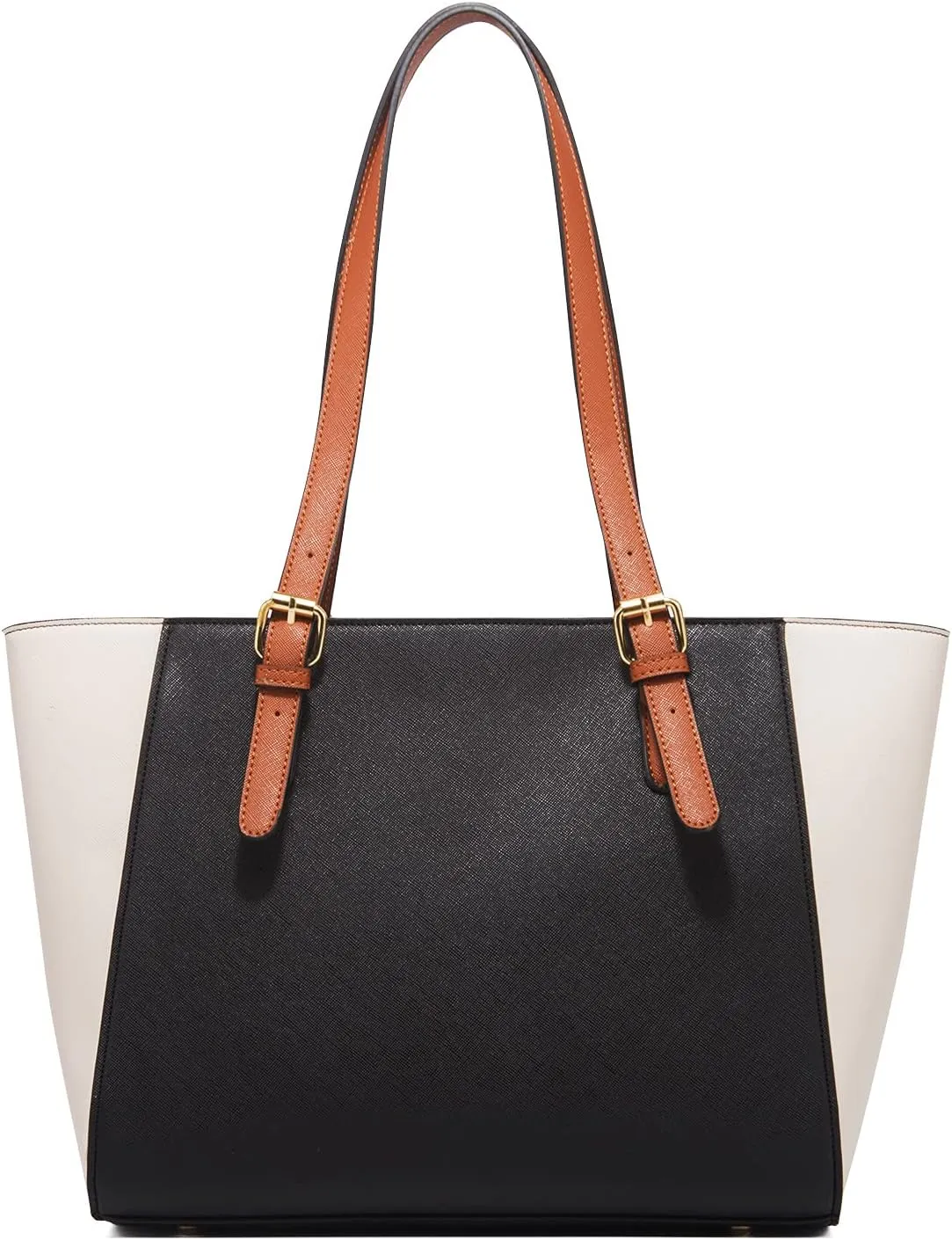 3pcs Women Stitching Tote Shoulder Handbag and Purse PU Cylindrical Crossbody Bag Coin Wallet