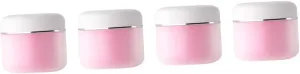 4Pcs Portable Makeup Cream Bottles Travel Lotion Containers with Reliable Lid Design for Storing Lotions Toners and Beauty Lightweight and Space Saving