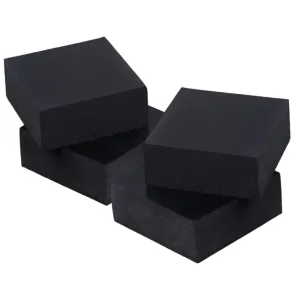 4Pcs Rubber Shock Absorbing Cushion Pad for Home Furniture Oil Resistant and Thickening Mat for Treadmill Gym Equipment Sound and Heat Insulation