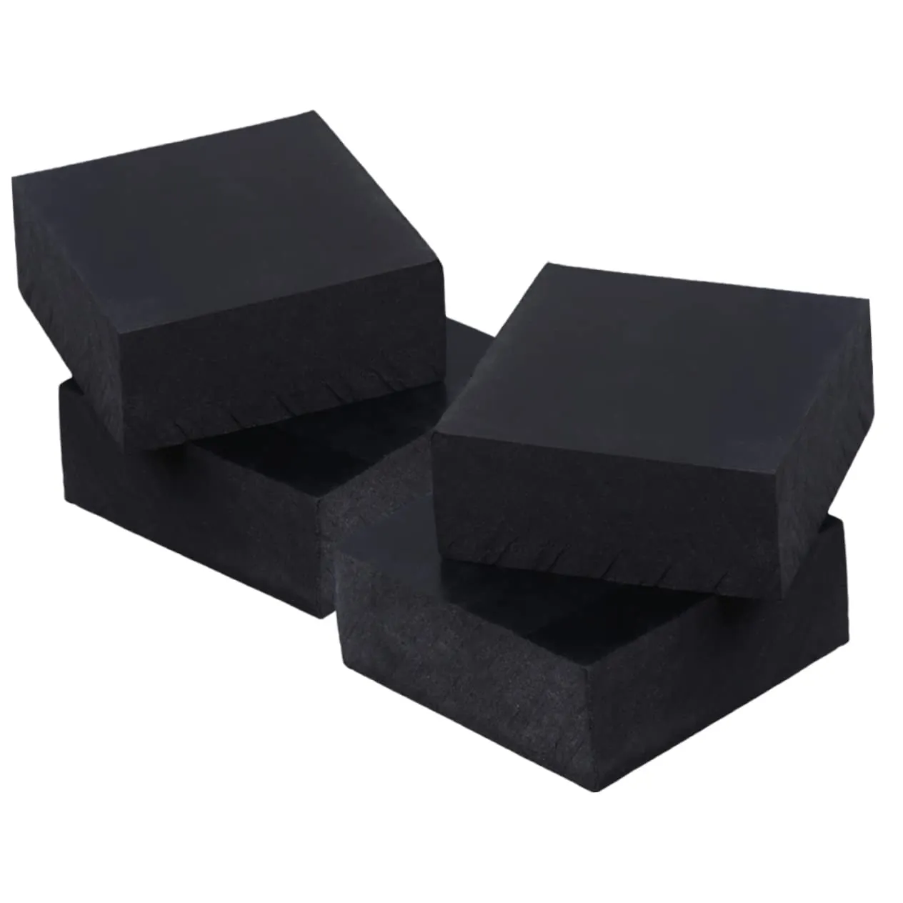 4Pcs Rubber Shock Absorbing Cushion Pad for Home Furniture Oil Resistant and Thickening Mat for Treadmill Gym Equipment Sound and Heat Insulation
