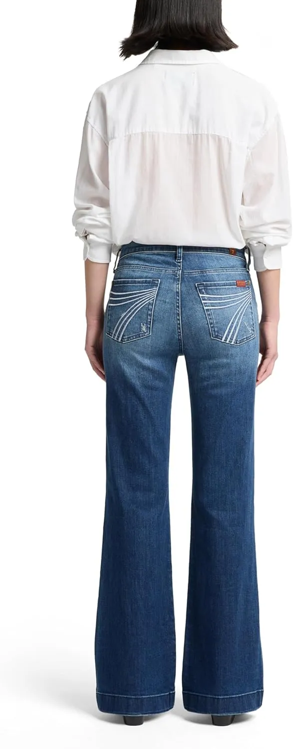 7 For All Mankind Women's Flare Wide Leg Jean