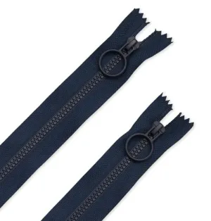9" Hoop Pull Zippers (Navy) 2 Pack  #ZW6585