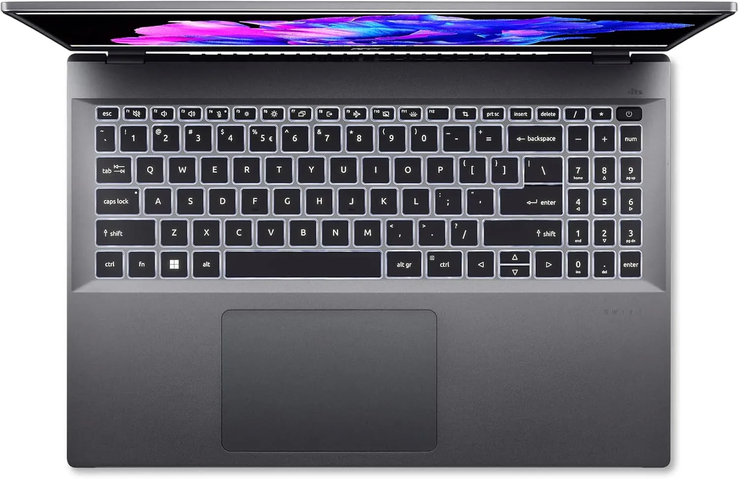Acer Swift Go 16 Thin & Light Laptop | 16" 1920 x 1200 100% sRGB 400nit Display | Intel Core i5-1335U | Intel Iris Xe Graphics | 8GB LPDDR5 | 512GB Gen 4 SSD | Intel WiFi 6E AX211 | SFG16-71-52SD