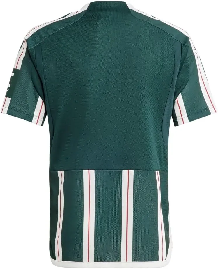 adidas Manchester United 23/24 Youth Away Jersey - Classic Design with AEROREADY Technology and Sustainable Materials