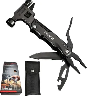 Adjustable Wrench Multitool Hammer, 16 in 1 Pocket Multi Tool Pliers, All-in-One Survival Camping Multi Tool Apply to Home DIY, Survival, Camping and Everyday Use