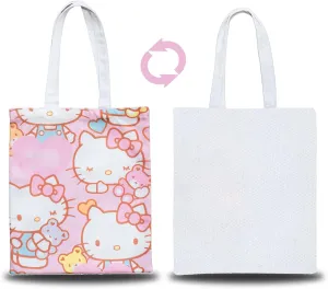 Aesthetic Canvas Tote Bag Cute Reusable Cotton Cloth Crossbody Bag Handbag Work Shopping Gym Kitchen