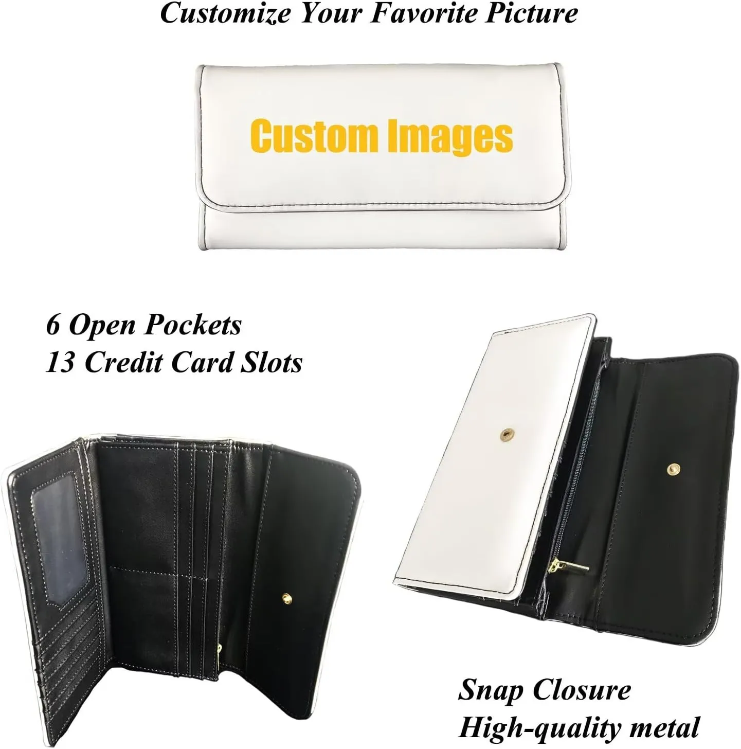 AFPANQZ Cute Bee Hive Honey Long Clutch for Ladies Girls Large Luxury Women's RFID Blocking Tri-fold Leather Wallet Zipper Travel Purse Big Capacity Phone Holder Coin Zip Pocket Multi Cards, Yellow