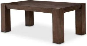 Aico Amini Carrollton Rectangular 76 inch Dining Table in Rustic Ranch