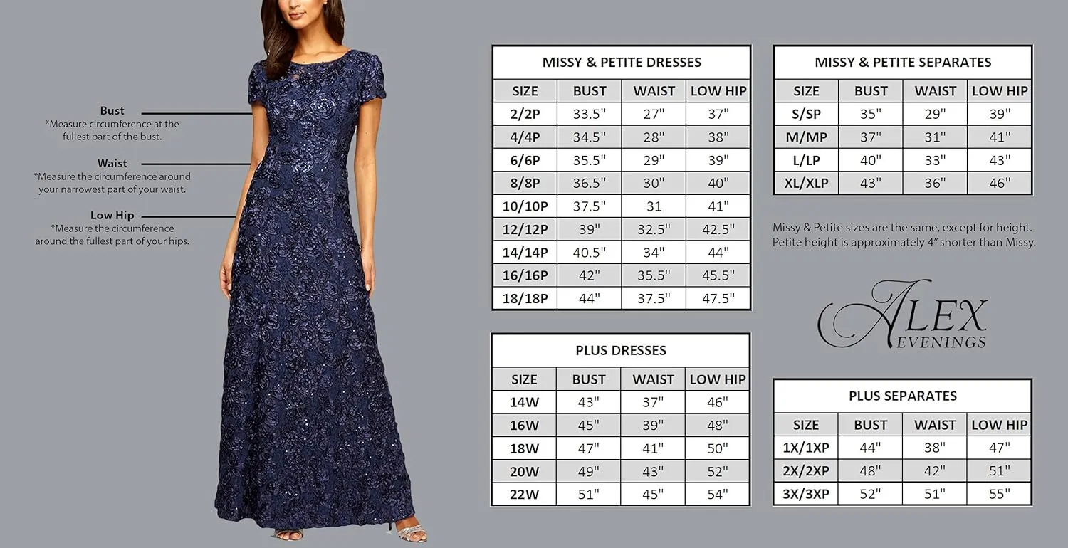 Alex Evenings Women's Long Sleeveless Mother of The Bride Dress with Shawl (Petite and Regular Sizes)
