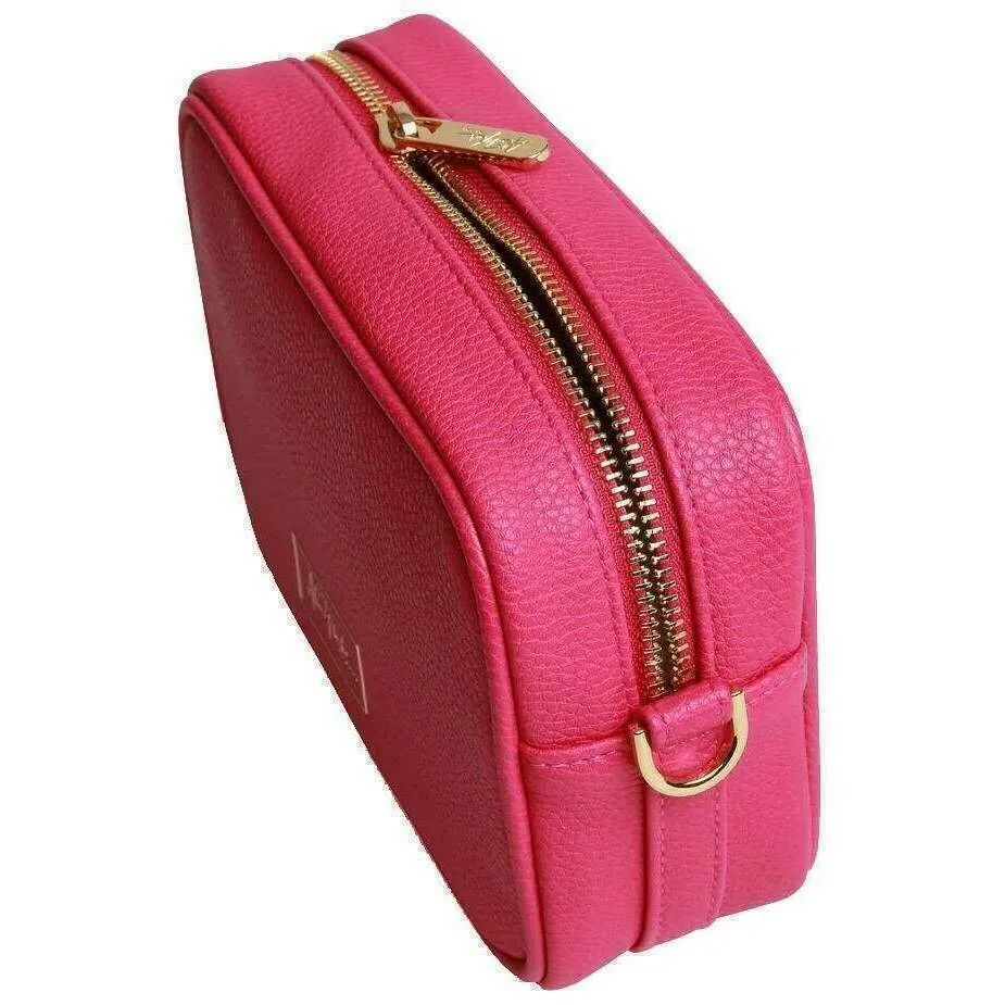 Alice Wheeler London Mini Camera Crossbody Bag - Hot Pink