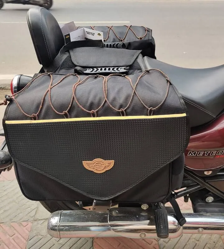 Alpha Semi Hard Waterproof Cruise Panniers by Guardian Gears (For Straight Exhausts) (60Ltrs)