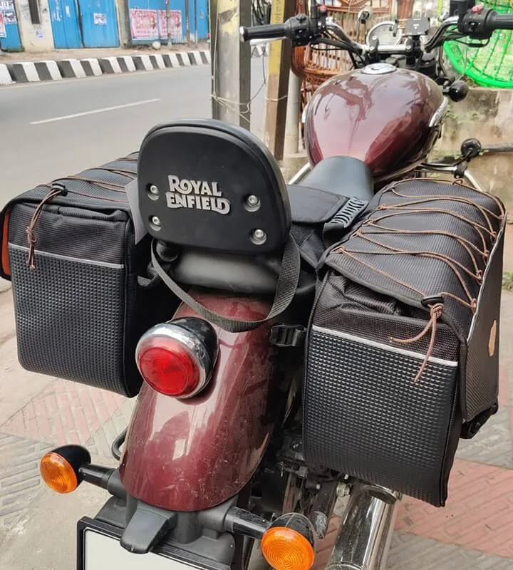 Alpha Semi Hard Waterproof Cruise Panniers by Guardian Gears (For Straight Exhausts) (60Ltrs)