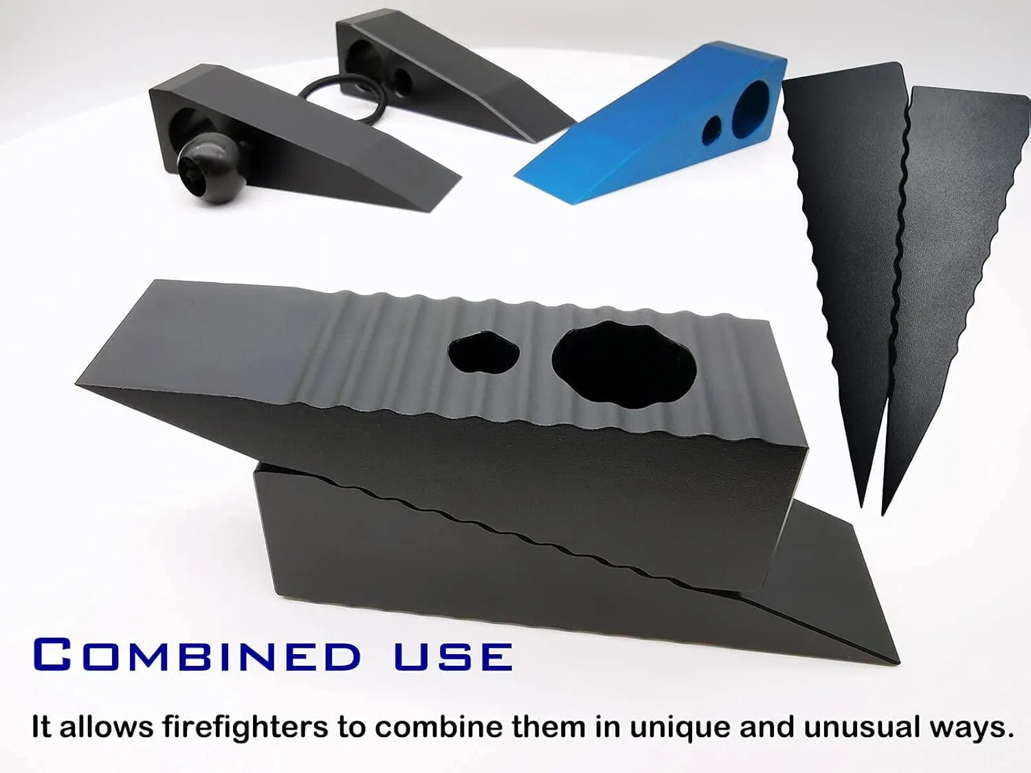 Aluminum Wedge Firefighter Wedge Tool - Firefighter Door Wedge, 4.3 Oz Ultra-Light 7075-T6 Aluminum Metal Wedge