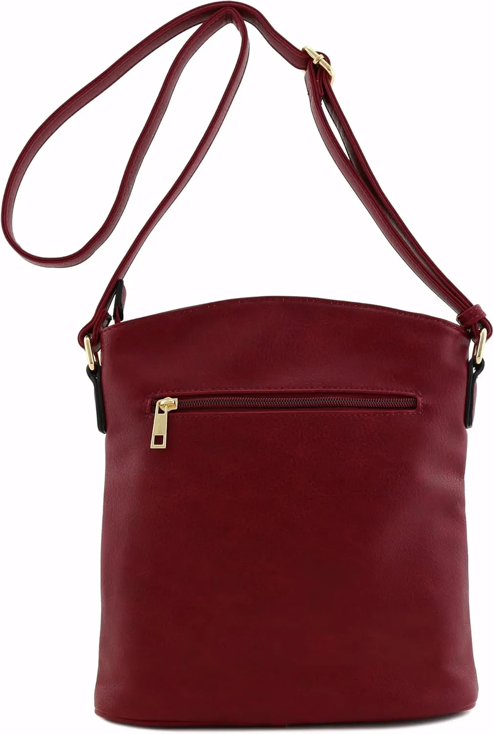 ALYSSA Triple Zip Pocket Large Crossbody Bag