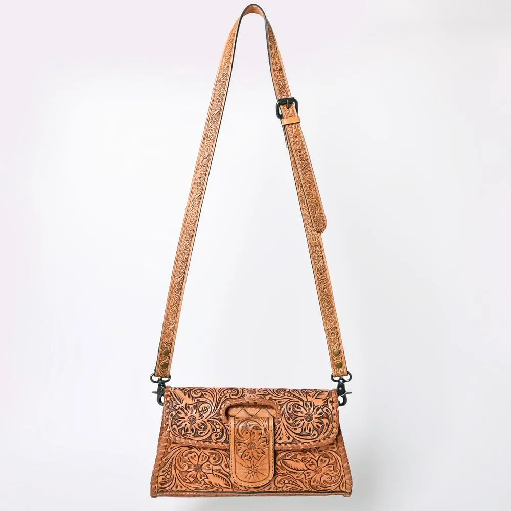 American Darling Wallet Hand Tooled Genuine Leather Women Bag Western Handbag Purse
