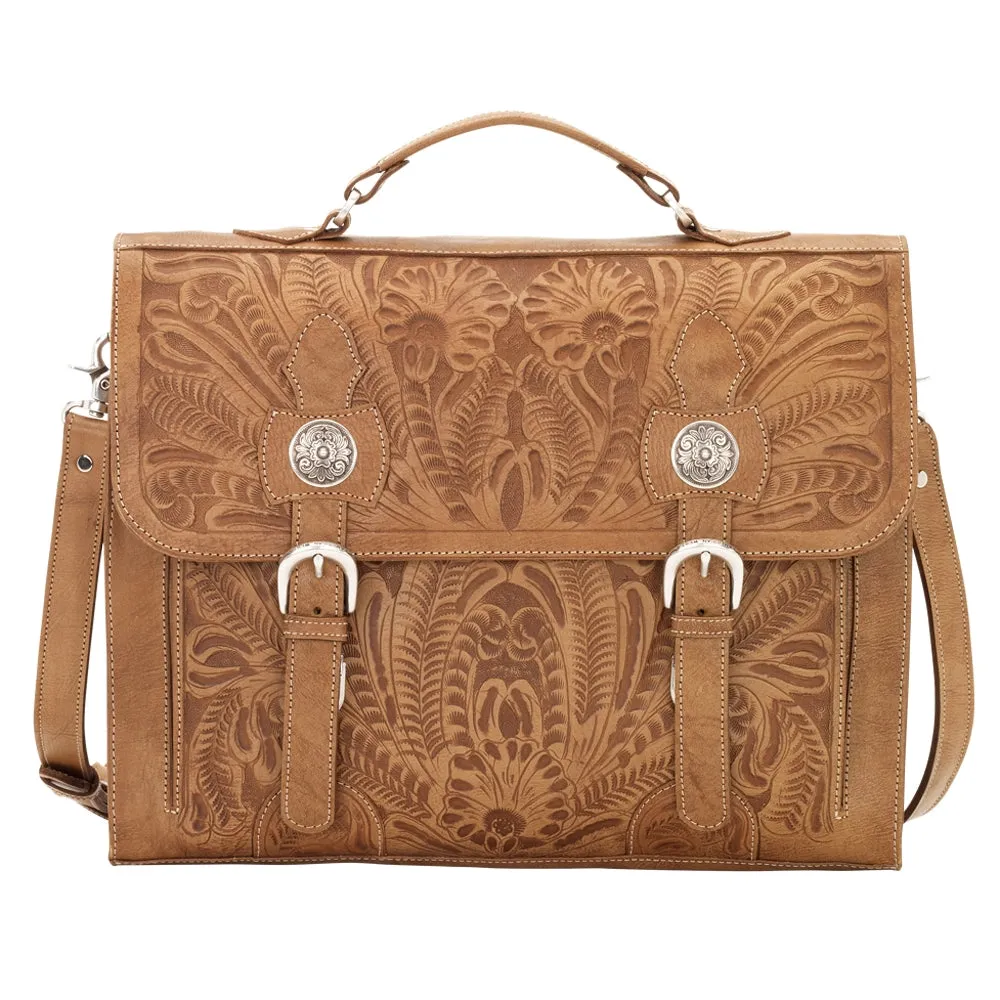 American West Stagecoach Multi Compartment Laptop Briefcase