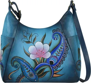 Anna By Anuschka Handpainted Large Multi Pocket Hobo