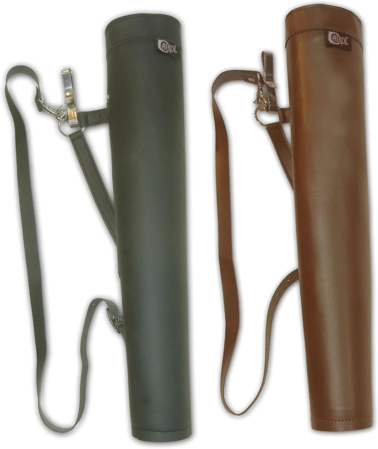 Archery, Hunting Outdoor Indoor Sports, Recurve/Compound/Longbow Traditional Faux Leather Dual Use Shoulder Back & Hip Side Arrow Holder, Quiver, Bag