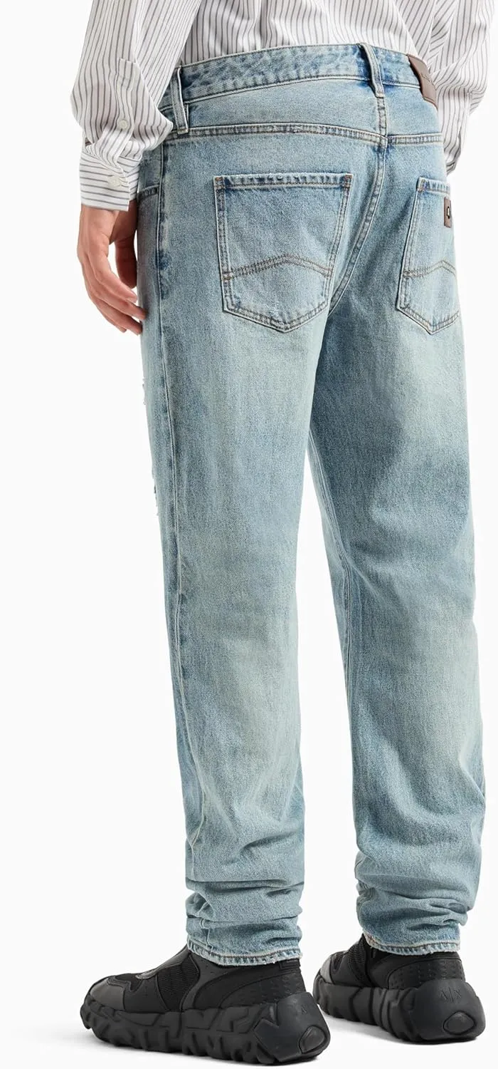 Armani Exchange Men's Slim Fit Comfort Cotton Denim 5 Pocket Pant