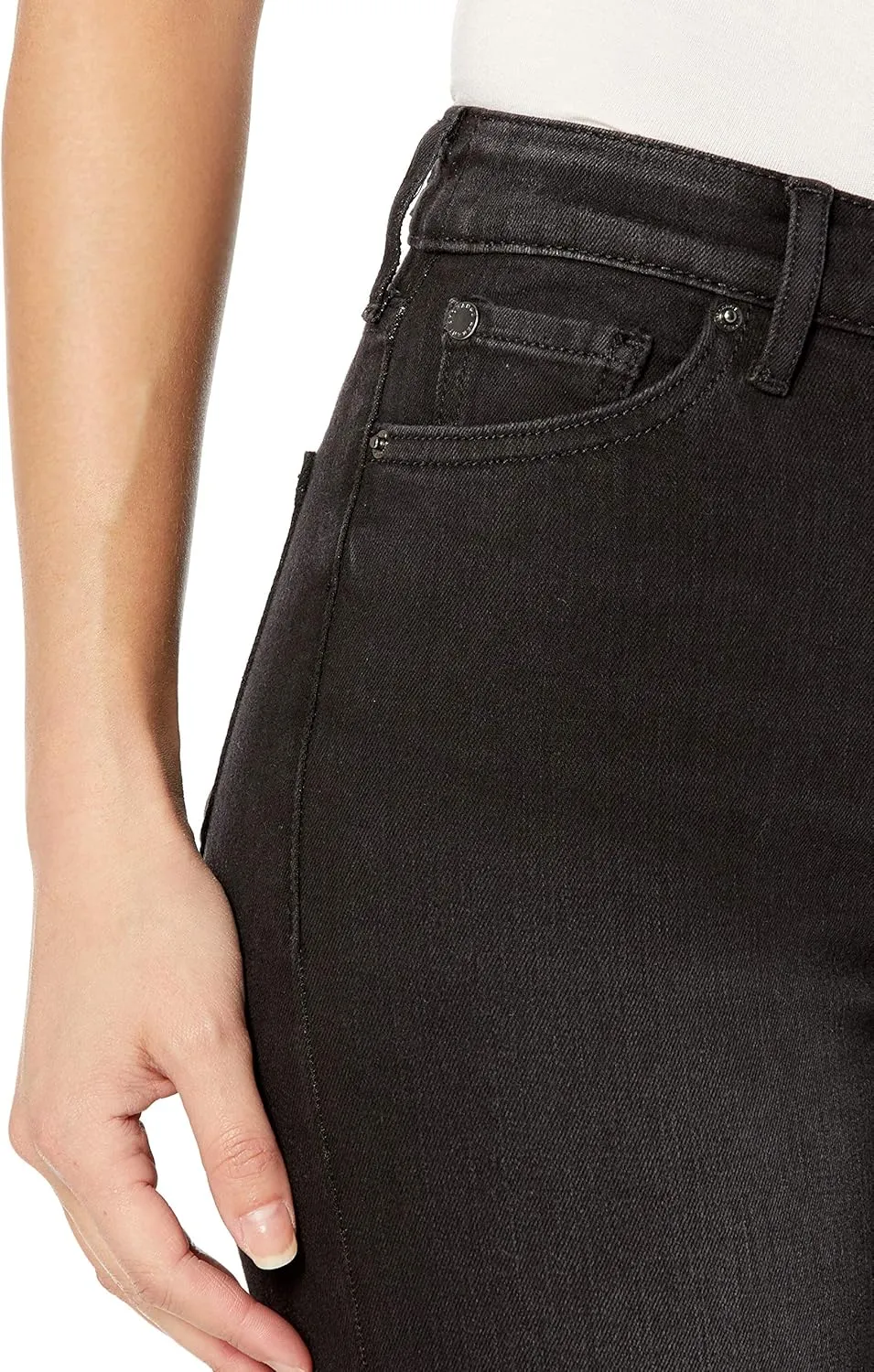 Armani Exchange Women's Classic Five Pocket Skinny Fit Jeans with Frayed Hems