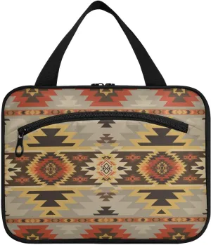 Aztec Navajo Travel Toiletry Bag Hanging Makeup Shower Bag Organizer Multifunction Make Up Cosmetic Bags for Women Men Girls Trip Gym Toiletries Travel Essentials Gifts