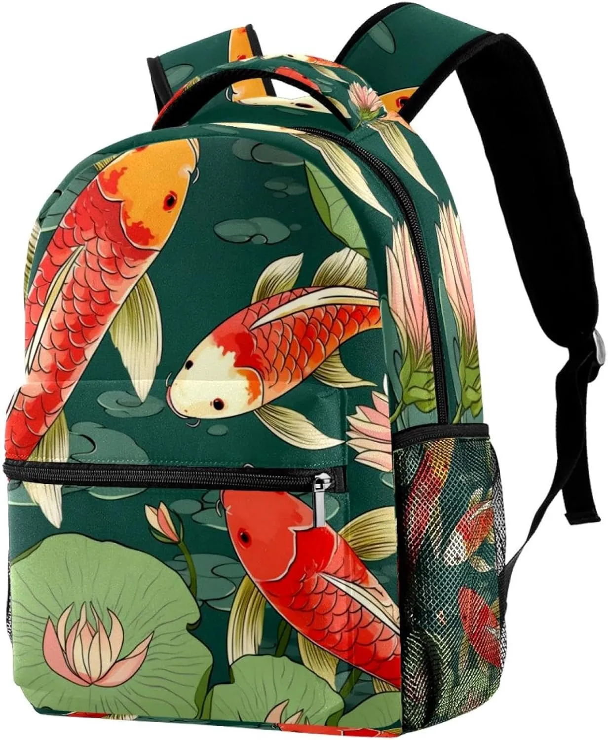 Backpack Travel Bag, Back Pack for Travel, pond fish