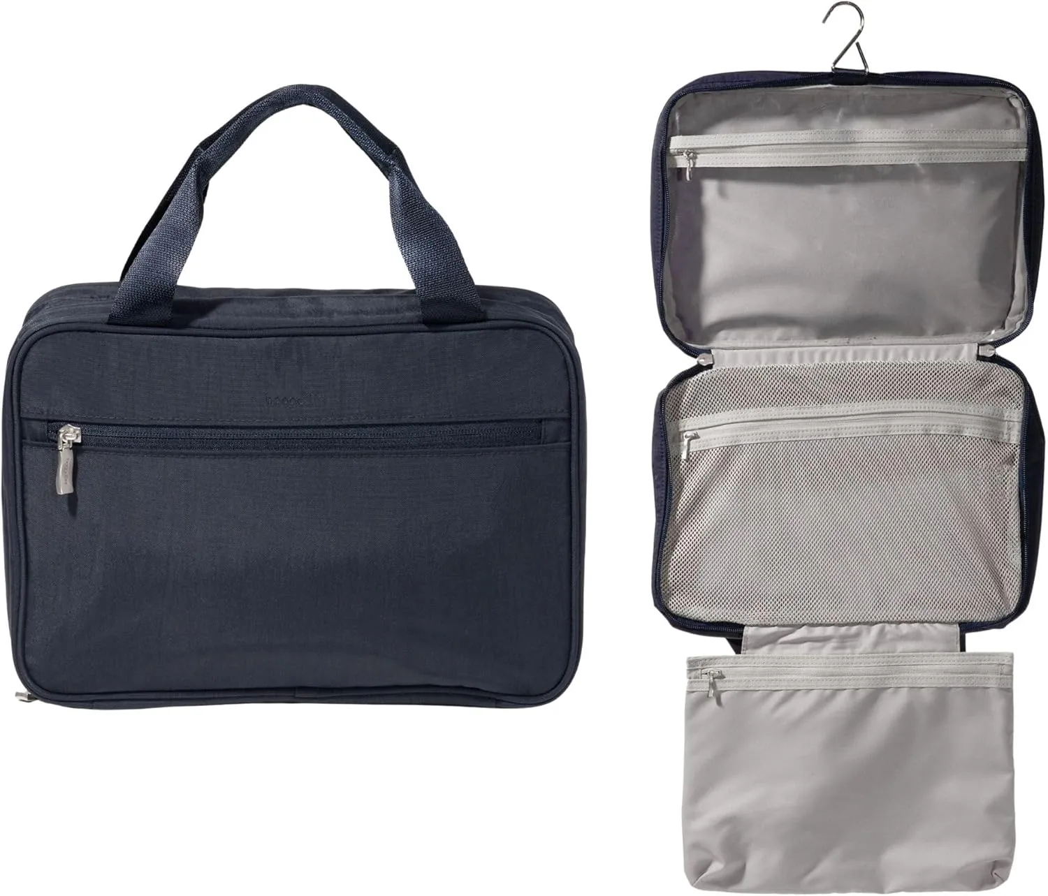 Baggallini Unisex's Large Hanging Travel Toiletry Kit-Lightweight 8x11 Inch Makeup Bag Toiltery