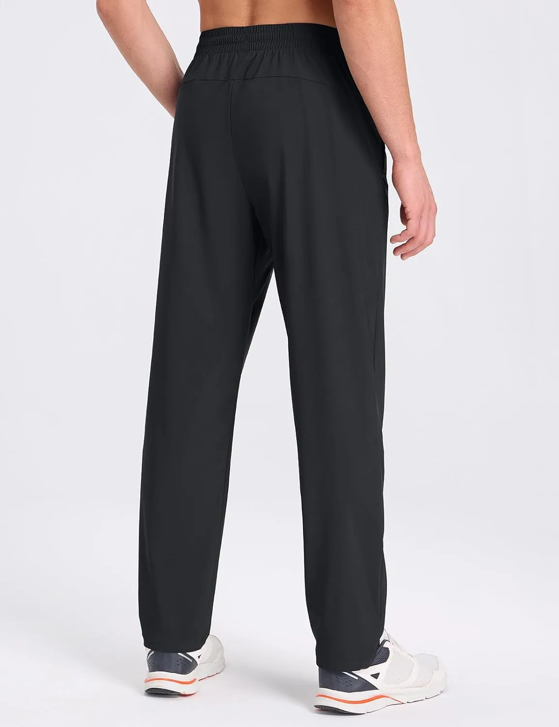 baleaf Men's Athletic Pants with Zipper Pockets Lightweight Quick Dry Tapered Sweatpants for Track, Workout, Jogging, Running