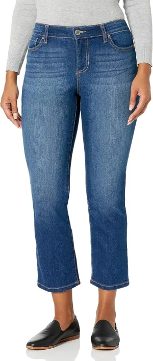 Bandolino Women's Mandie Signature Fit 5 High Rise Jean, Rinse, 6 Petite