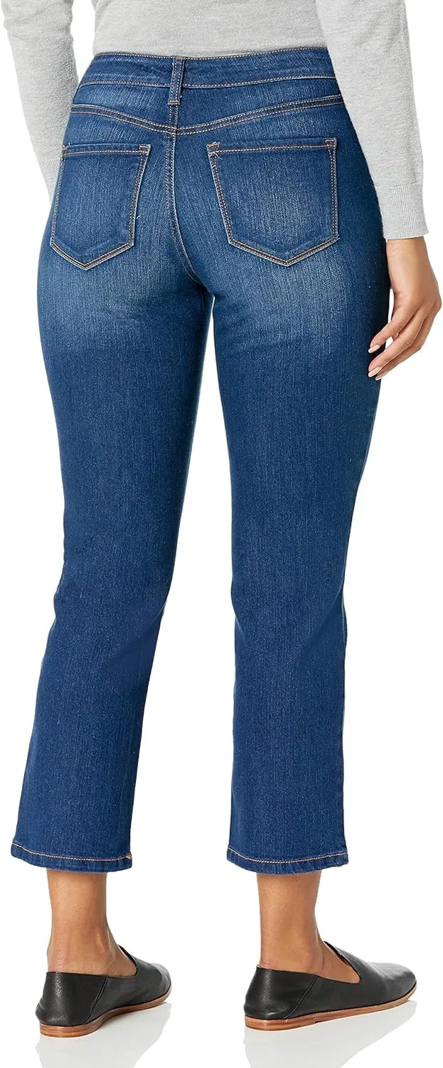 Bandolino Women's Mandie Signature Fit 5 High Rise Jean, Rinse, 6 Petite