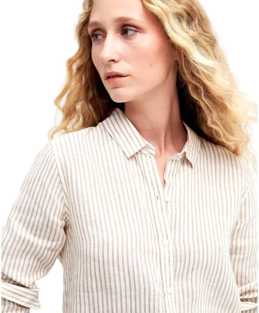 Barbour Women's Marine Shirt, Tannin Stripe