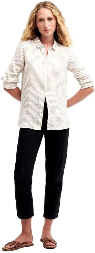 Barbour Women's Marine Shirt, Tannin Stripe