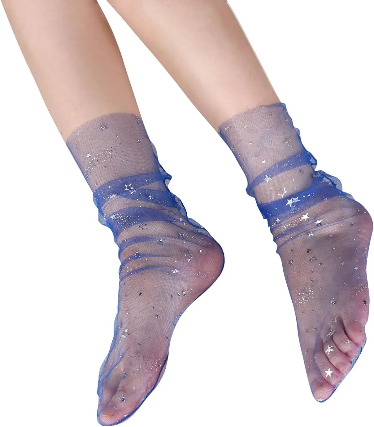 Benefeet Sox Lace Sheer Socks Women Fashion Girls Tulle Socks Novelty Slouch Mesh Socks Ankle Loose Clear Socks Gifts