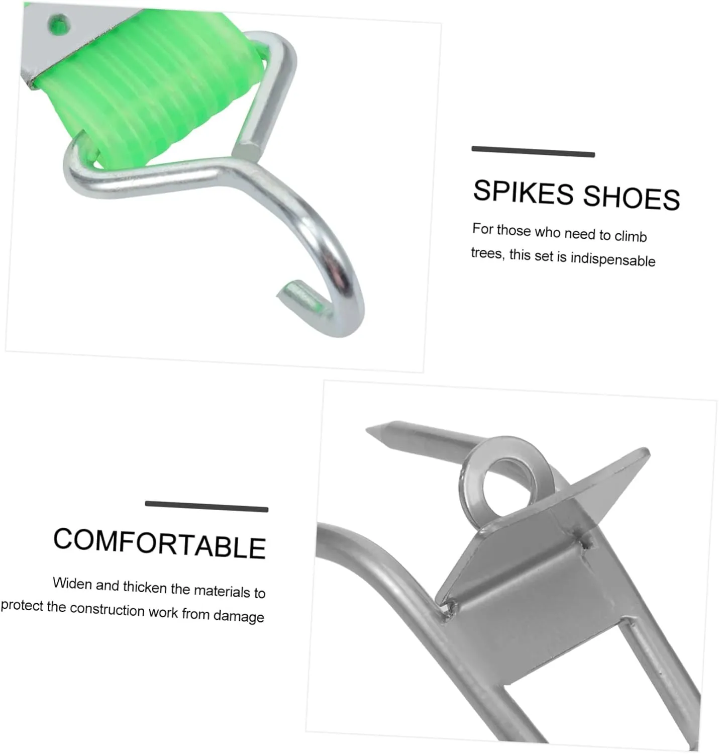 BESPORTBLE 2 Pairs Tree Climbing Shoes Tools Hook Tool Outdoor Tools Tree Climber Set Tree Climbing Tool Cat Paw