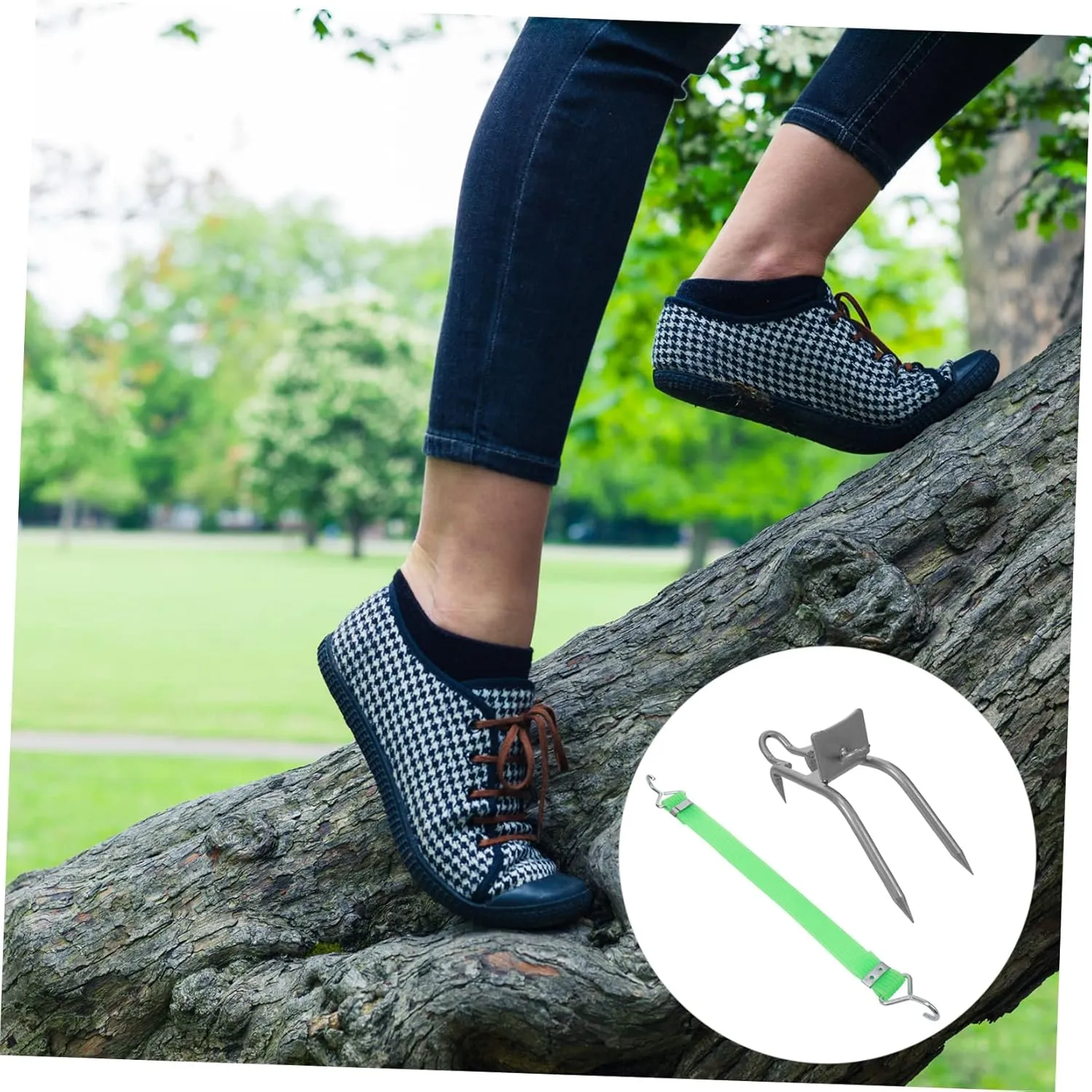 BESPORTBLE 2 Pairs Tree Climbing Shoes Tools Hook Tool Outdoor Tools Tree Climber Set Tree Climbing Tool Cat Paw