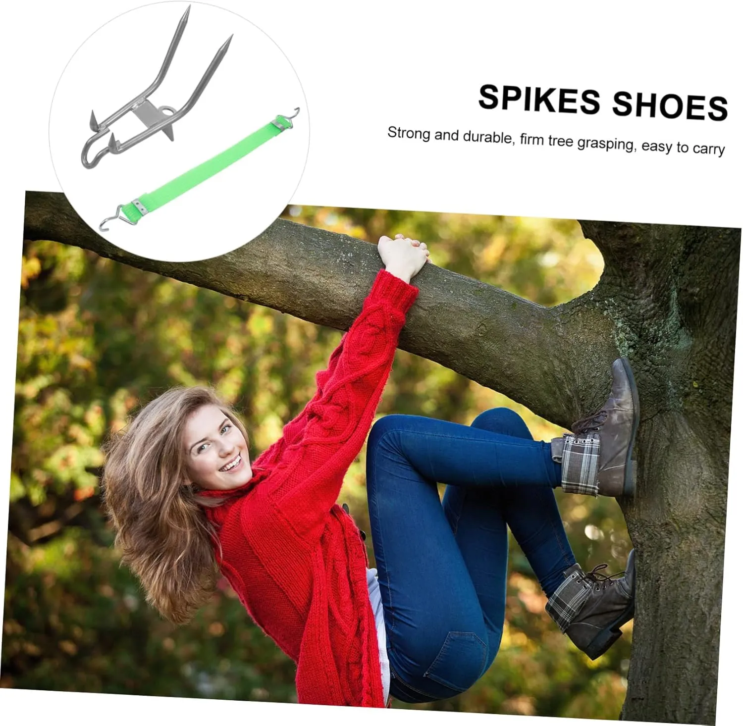 BESPORTBLE 2 Pairs Tree Climbing Shoes Tools Hook Tool Outdoor Tools Tree Climber Set Tree Climbing Tool Cat Paw