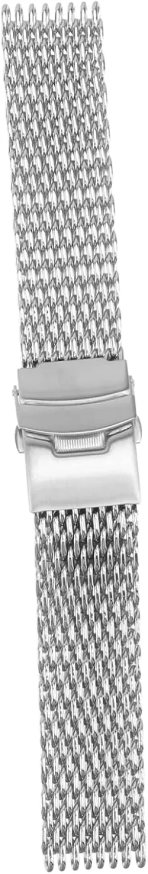 BESPORTBLE 20mm Stainless Steel Watch Band Shark Mesh Metal Watch Band Strap Fashionable Mesh Watchband