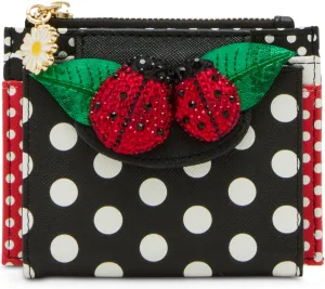 Betsey Johnson Women's Lucky You Bifold Wallet, Polka Dot, One Size