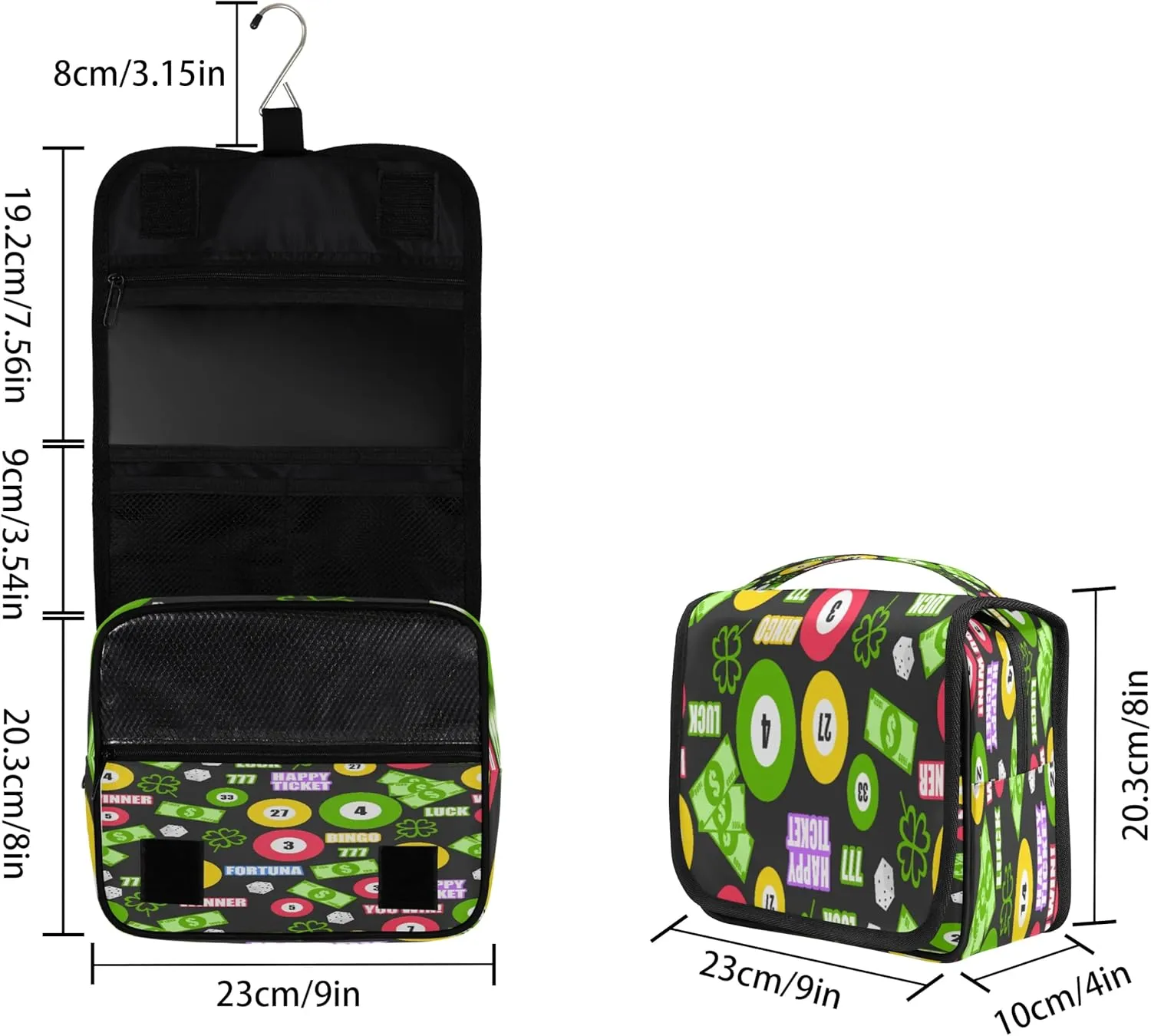 Billiards Sport Hanging Toiletry Bag Waterproof Makeup Cosmetic Bag Travel Bag Organizer for Accessories Shampoo Full Sized Container Travel-Essentials Toiletry Bag