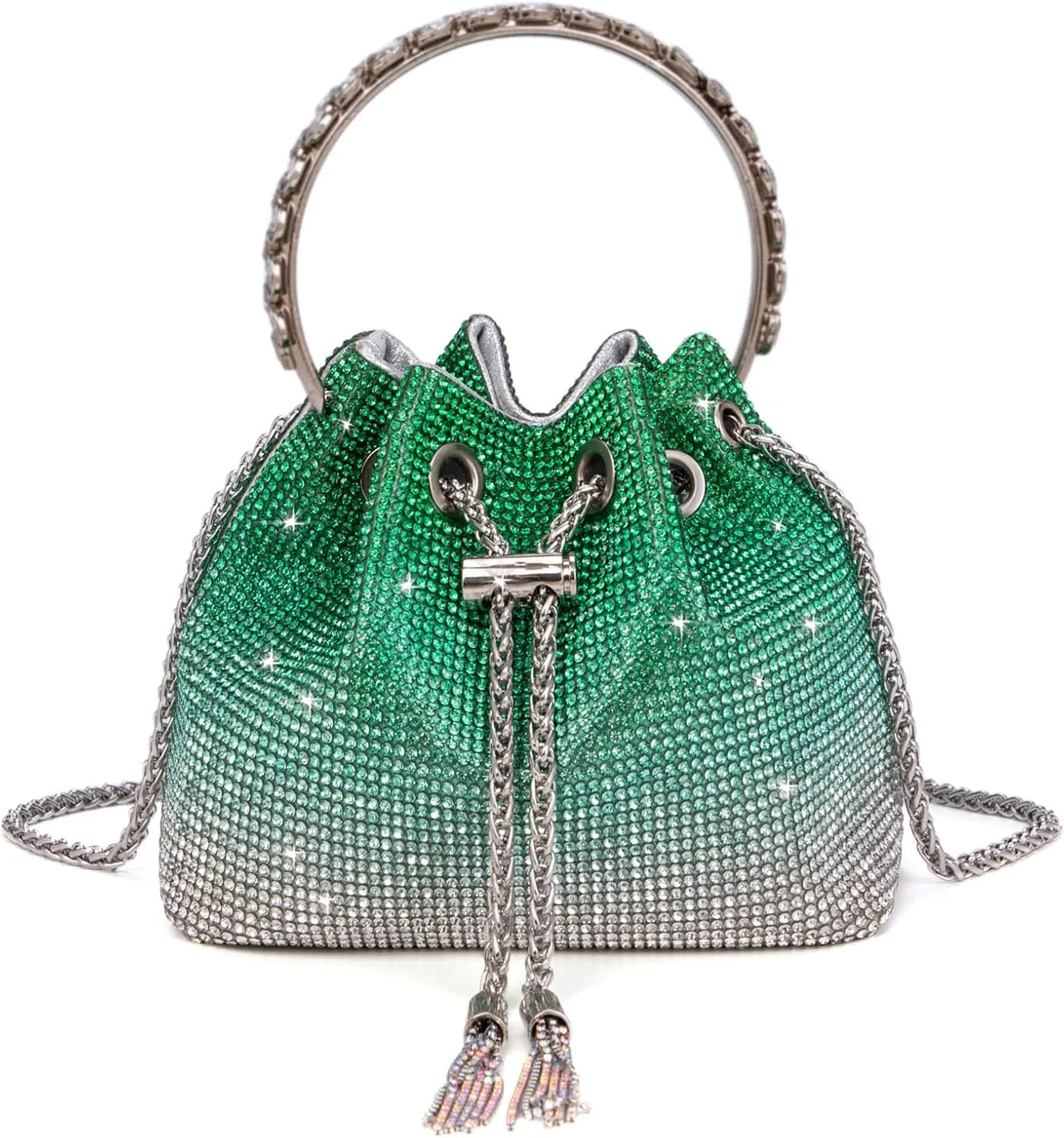 Bling Crystal Rhinestone Purse for Women Sparkly Clutch Handbag Crossbody Bag for Evening Wedding Party Prom